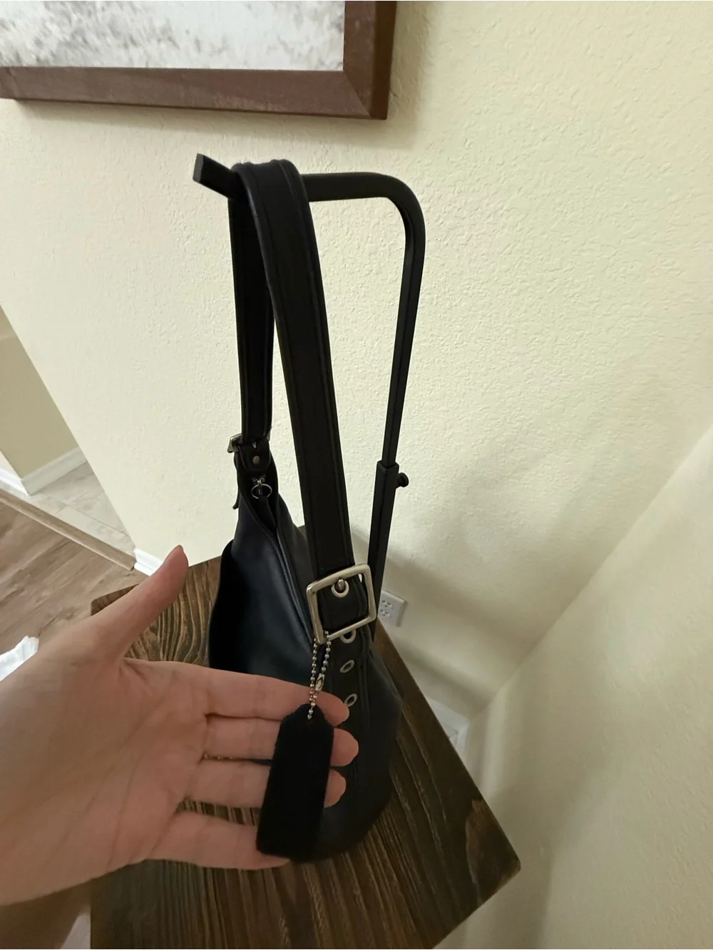 Vintage Coach Ergo Zip Hobo 9058 | Black Glove-Tanned Leather | (2000)